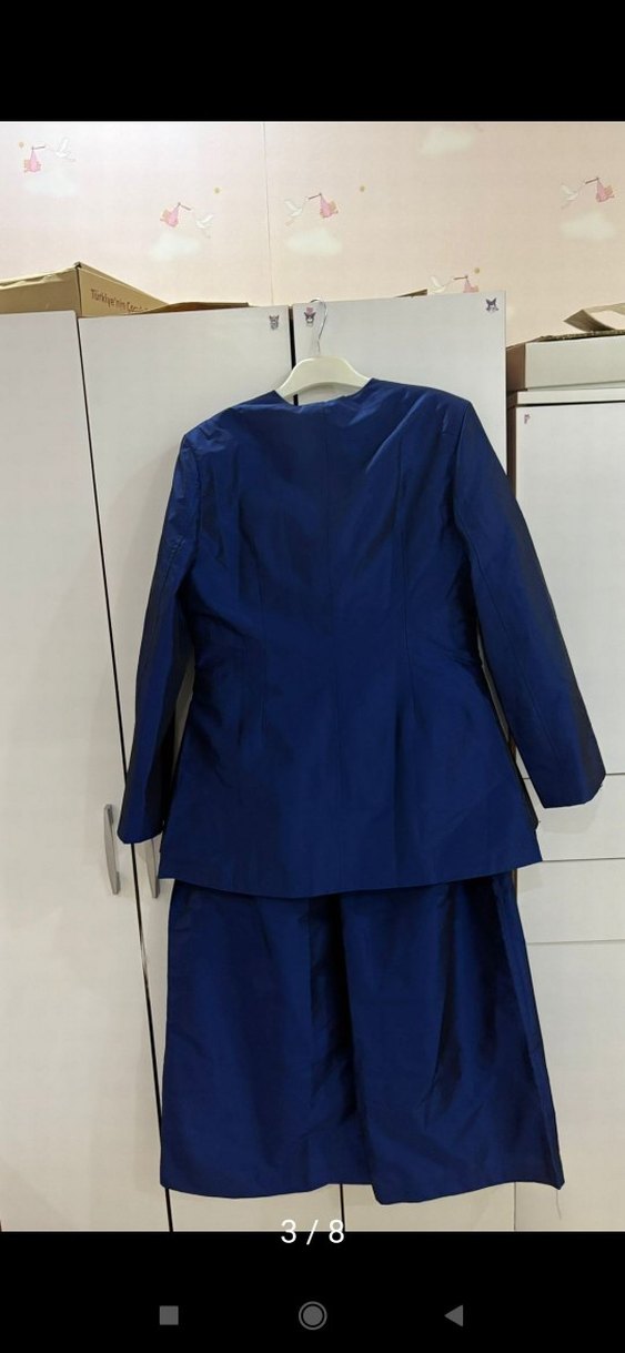 Düğmeli Lacivert şık takım hic giyilmedi hediye gelmişti - Görsel 3
