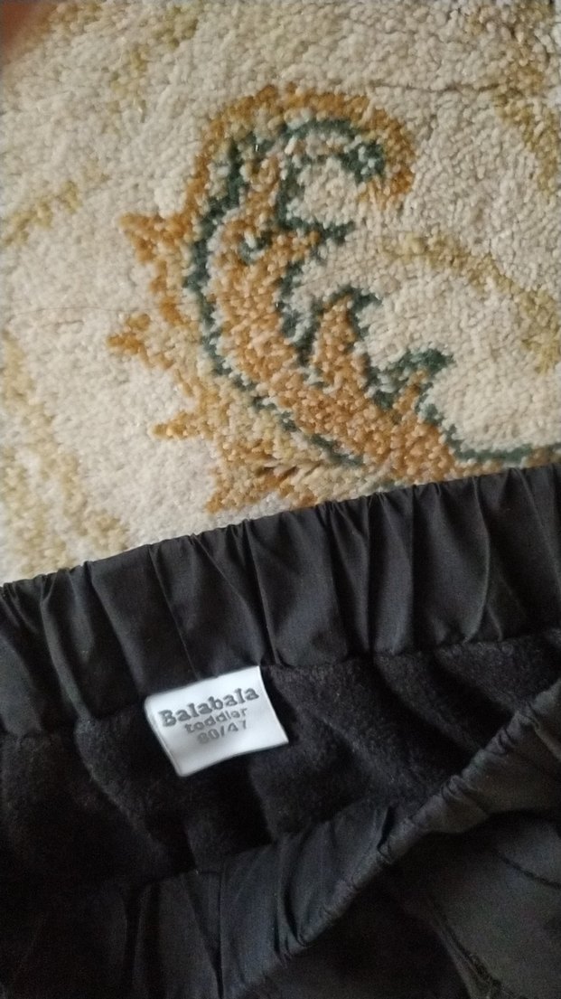 Siyah Erkek Çocuk Bol Kesim Pantolon - Görsel 5