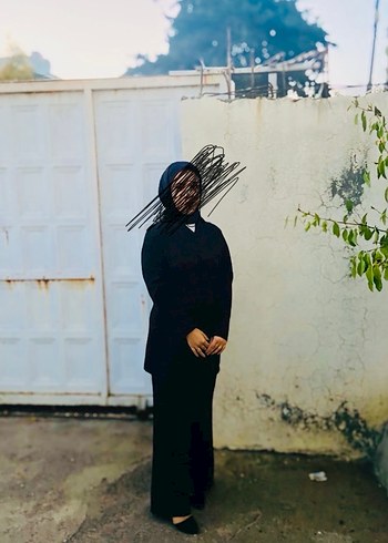 Siyah Uzun Kadın blazer ceket - Görsel 2