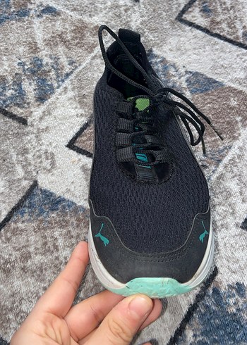 Siyah Kadın Spor Ayakkabı Velcro ve Bağcıklı - Görsel 3