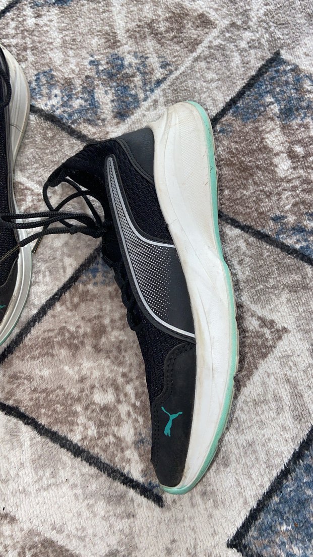 Siyah Kadın Spor Ayakkabı Velcro ve Bağcıklı - Görsel 2