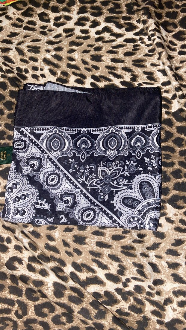 Kadın Gri Dantel Bohem Şal - Görsel 2