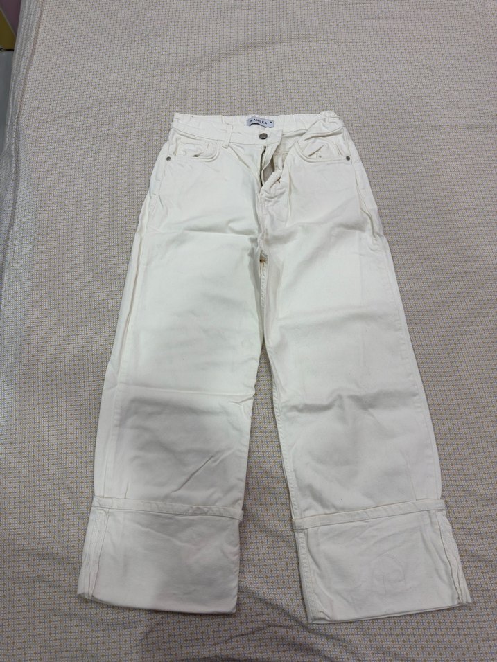 Manuka Ekru/Beyaz Kot Pantolon - Görsel 2