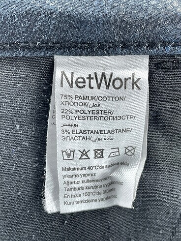 31 Beden lacivert Renk Network Düz Kesim %70 İndirimli.