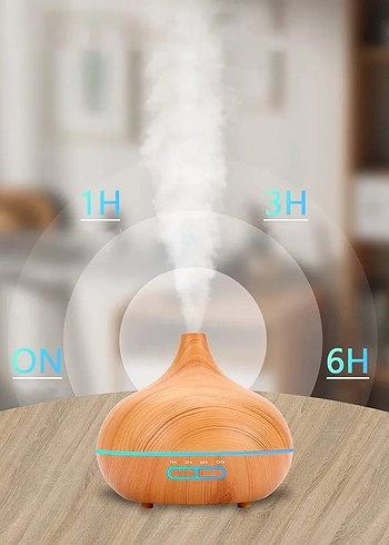 Bej Ahşap Görünümlü Hava Temizleyici ve Nemlendirici - Görsel 3