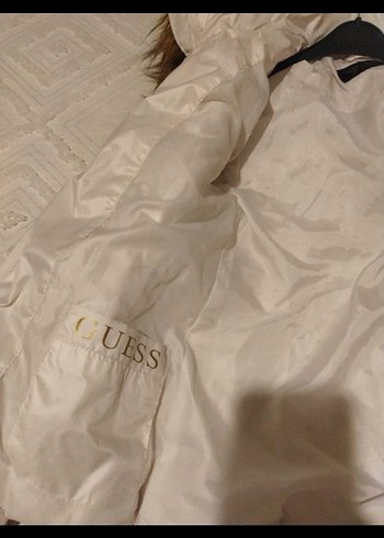 Kadın Beyaz Kürk Detaylı Kışlık Mont - Görsel 5