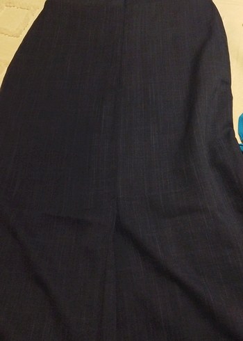 Lacivert Kadın Uzun  Etek - Görsel 4