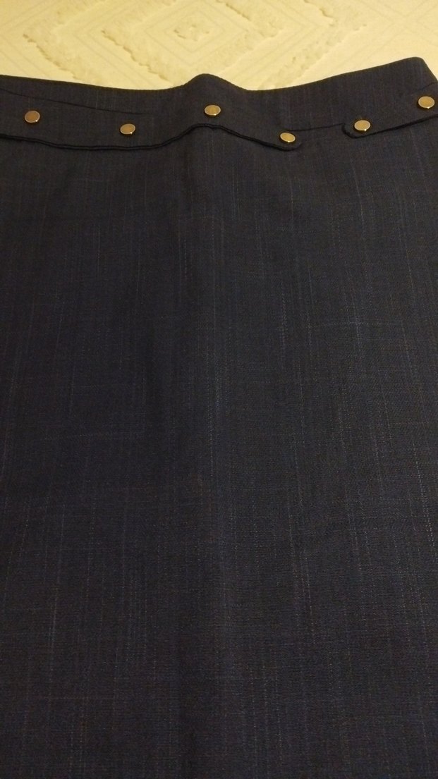 Lacivert Kadın Uzun  Etek - Görsel 2