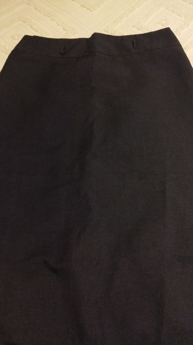 Kadın laciver Uzun Drapeli Etek - Görsel 2