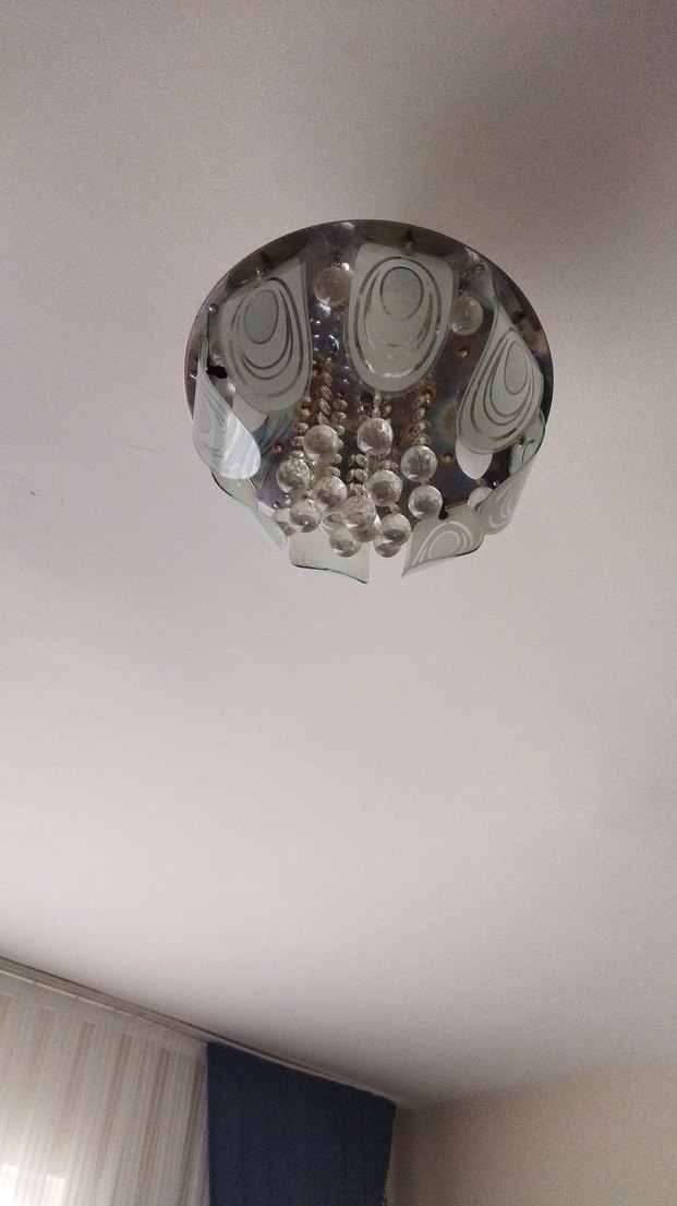 Beyaz Modern Tavan Lambası hem mavi ışık hem beyaz ayarlanabilir - Görsel 3