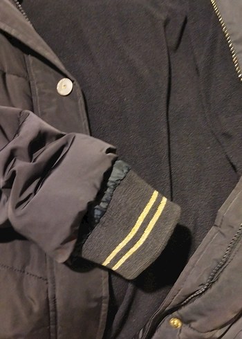 Kadın Siyah Kemerli Uzun Kış Montu - Görsel 8