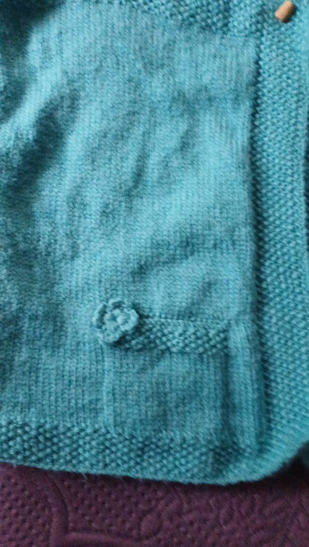 Turkuaz Triko kadın Süveter - Görsel 2