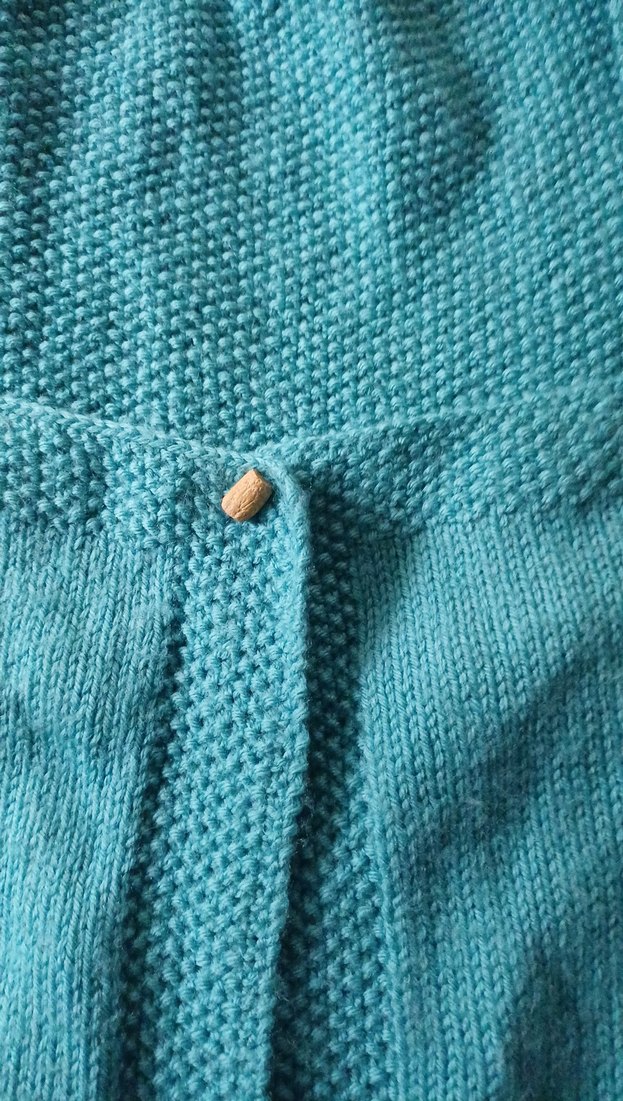 Turkuaz Triko kadın Süveter - Görsel 3