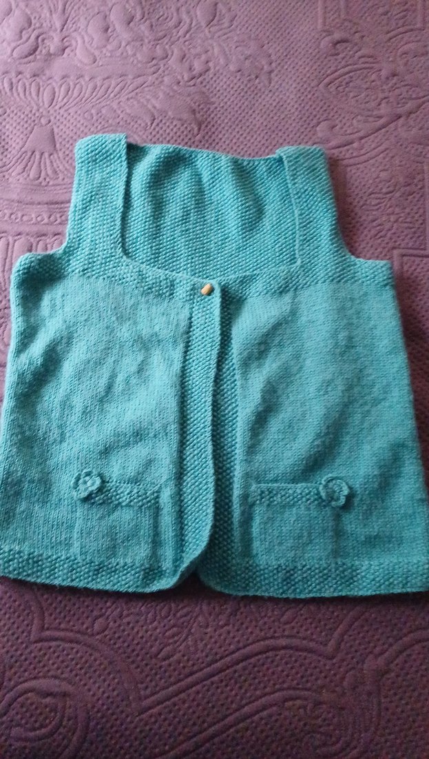 Turkuaz Triko kadın Süveter - Görsel 4