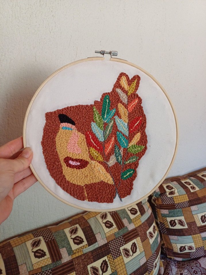 Bohem Tarzı El Yapımı Nakış Tablo - Görsel 2