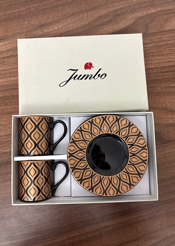  Beden Jumbo Brj05 2 Kişilik Kahve Fincan Seti