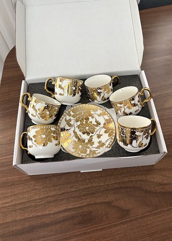 Beden altın Renk Karaca Milla 6 Kişilik 80 ml Kahve Fincanı