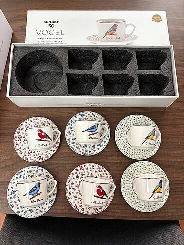 Beden Karaca vogel kahve fincanı