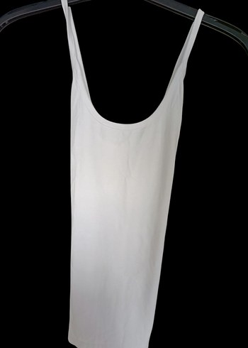 Beyaz İnce Askılı Kadın Atlet - Görsel 2