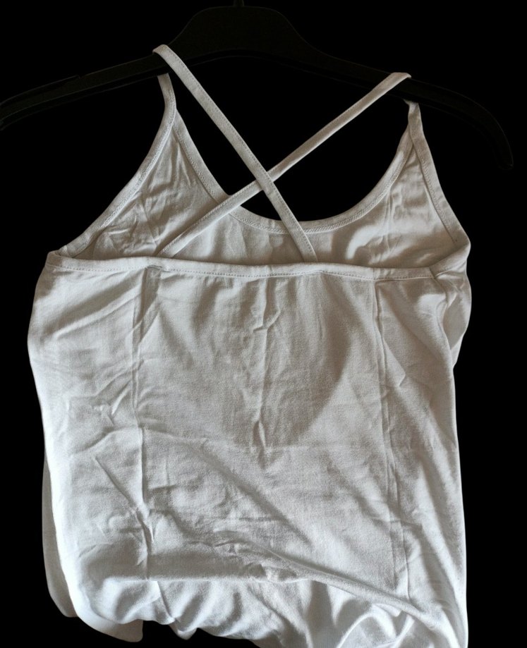 Beyaz İnce Askılı Kadın Atlet - Görsel 3