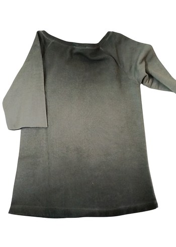 Gri Payetli Kısa Kollu Kadın Sweatshirt - Görsel 5