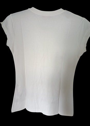 Beyaz Baskılı Tişört sıfır - Görsel 3