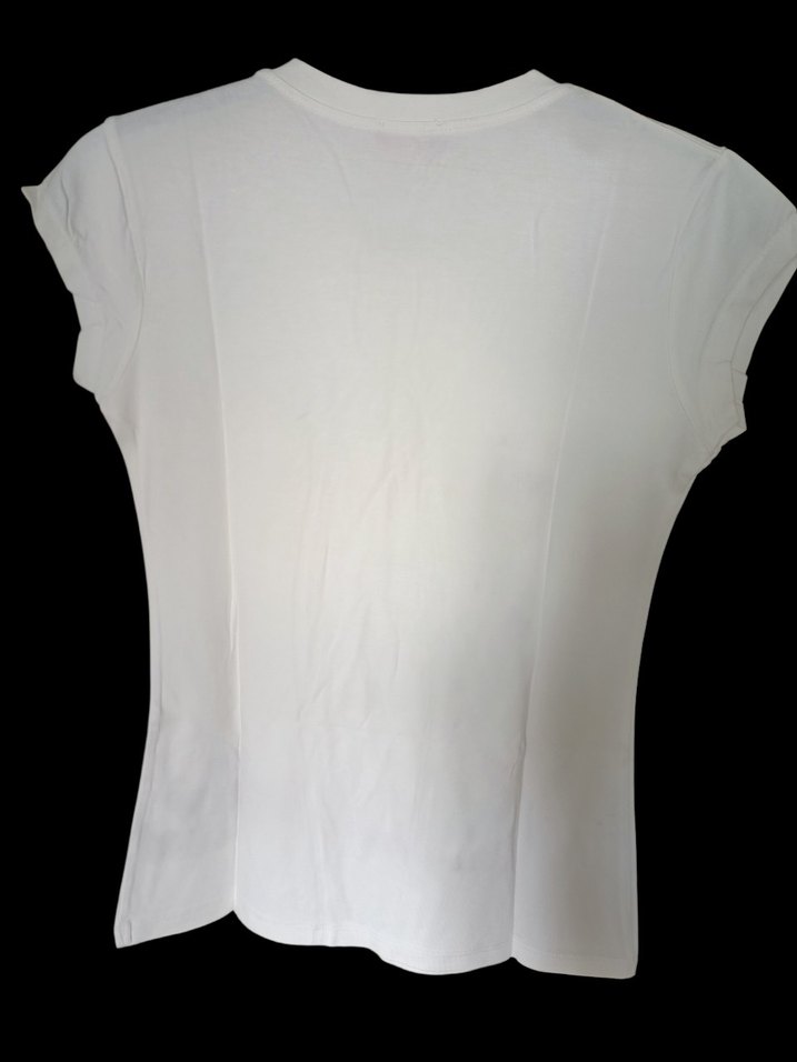 Beyaz Baskılı Tişört sıfır - Görsel 3