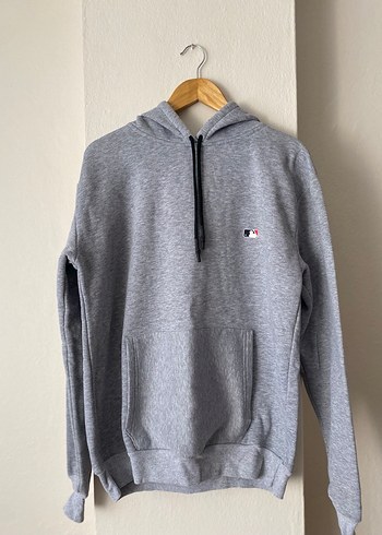 Gri Kapüşonlu Kadın Sweatshirt