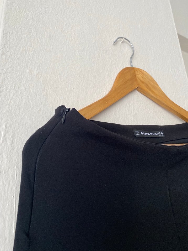 Siyah Salaş Kadın Kumaş Pantolon - Görsel 3