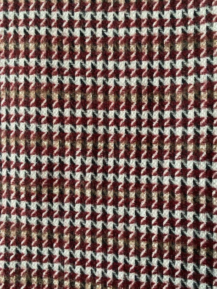 Bordo Gri Desenli Şal - Görsel 2