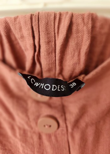 Kadın Kiremit Keten Pantolon - Görsel 3