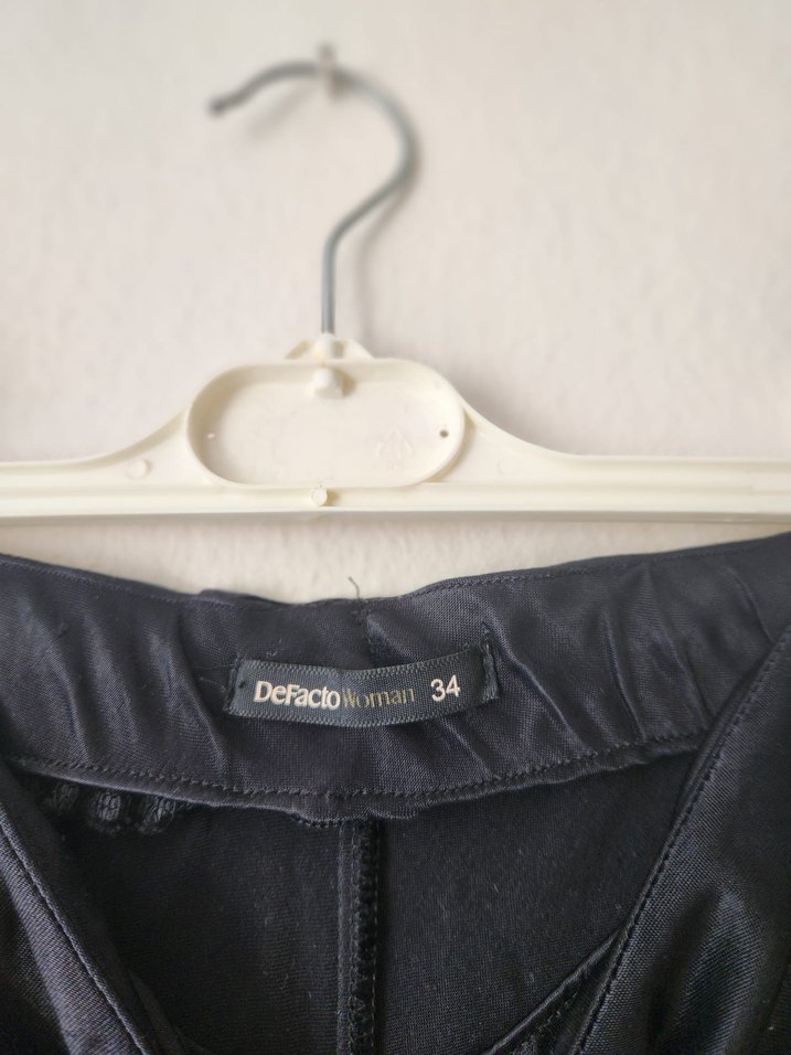 Siyah Saten Etek - Görsel 2