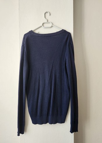 Lacivert Örgü Kadın Hırka - Görsel 2