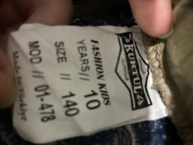10 Yaş Beden Erkek Çocuk Kargo Pantolon