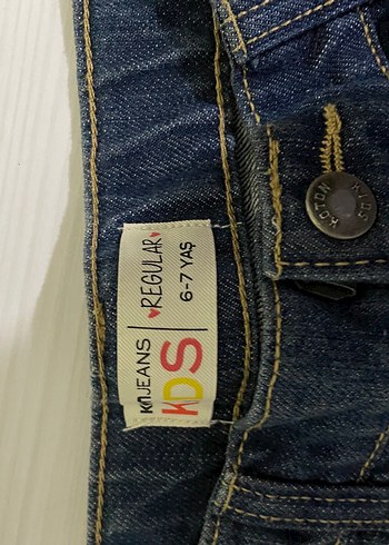 6 Yaş Beden Erkek Çocuk Mavi Denim Pantolon