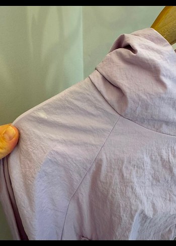 Lila Mini Kadın Yağmurluk - Görsel 5