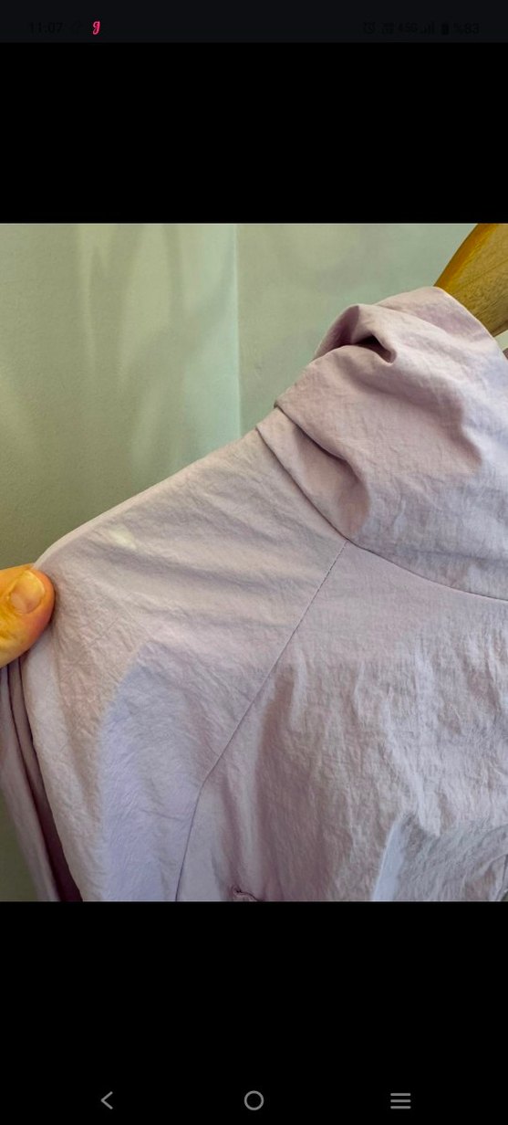 Lila Mini Kadın Yağmurluk - Görsel 5