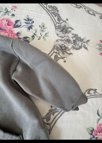 Gri Erkek Çocuk Sweatshirt Bisiklet Yaka - Görsel 4