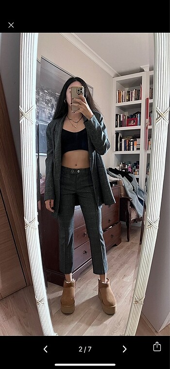 Mango suit takim kislik kumas. Blazer pantolon beraber