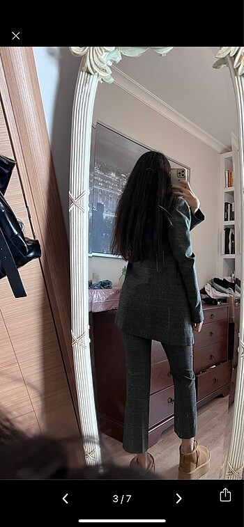 34 Beden Mango suit takim kislik kumas. Blazer pantolon beraber