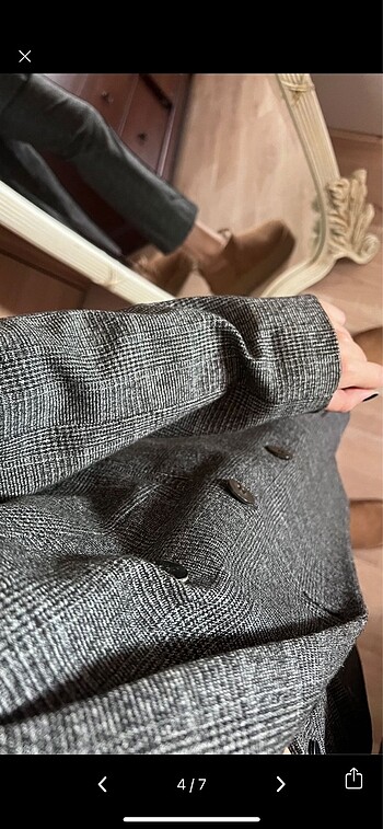 34 Beden gri Renk Mango suit takim kislik kumas. Blazer pantolon beraber