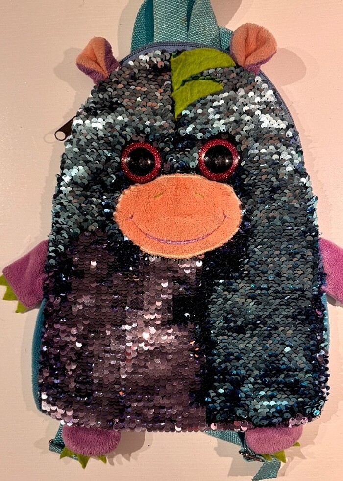 Çocuk ışıklı pullu sırt çantası - Görsel 3