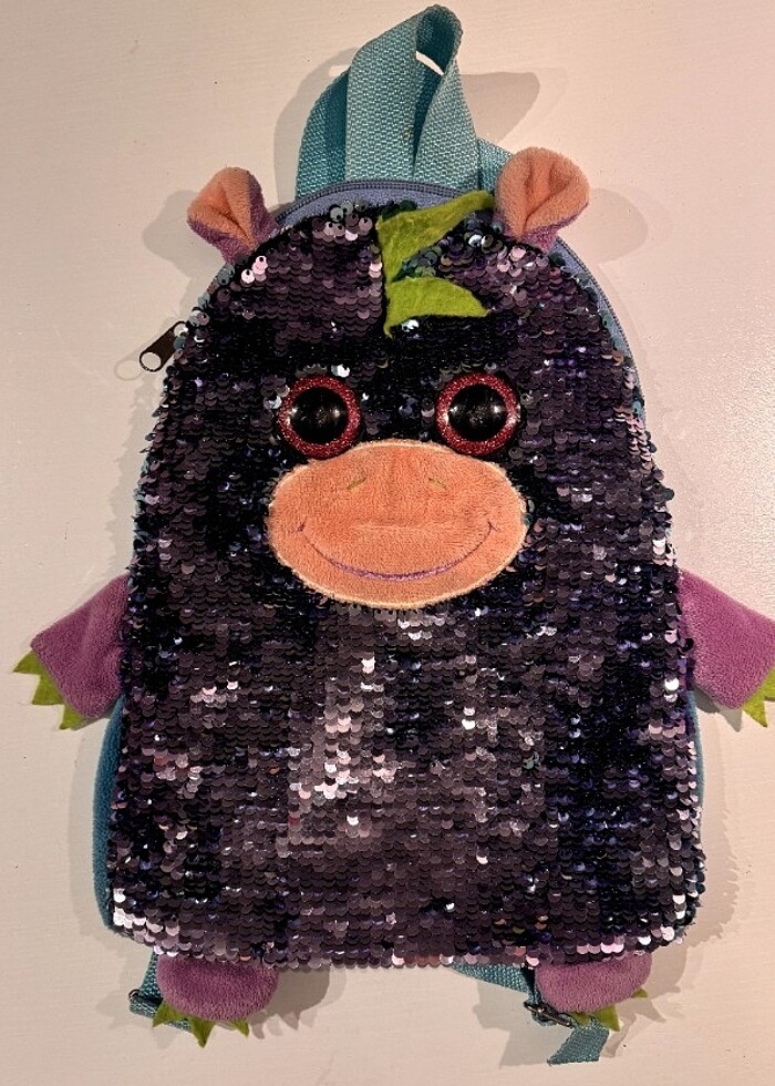 Çocuk ışıklı pullu sırt çantası - Görsel 4