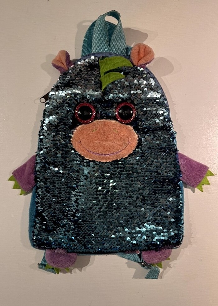 Çocuk ışıklı pullu sırt çantası - Görsel 2