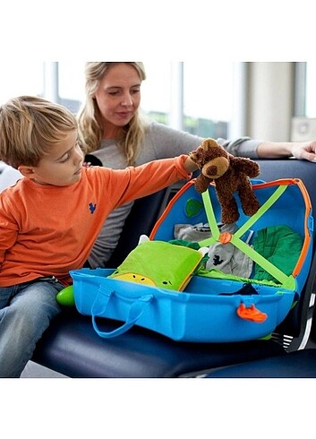 Trunki Çocuk Bavulu - Mavi Terrance/ yaş 3+ - Görsel 11