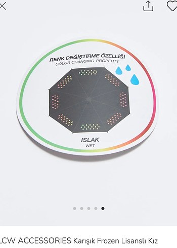 Elsa Frozen Kız Çocuk Şemsiye - Görsel 8