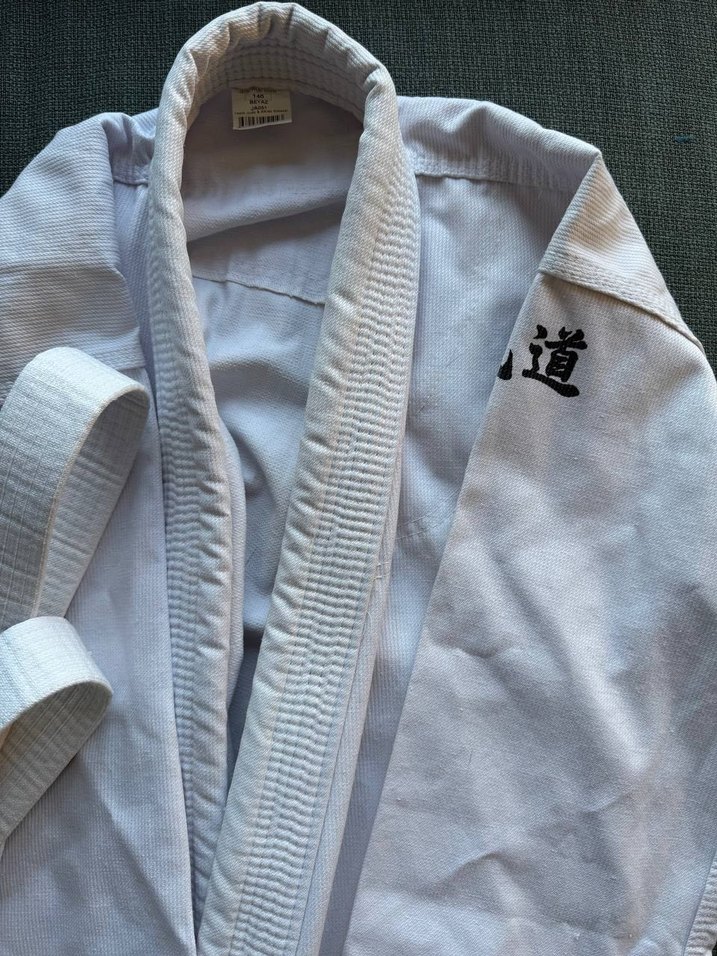 Beyaz Judo Aikido Elbisesi/ Kimono - Görsel 3