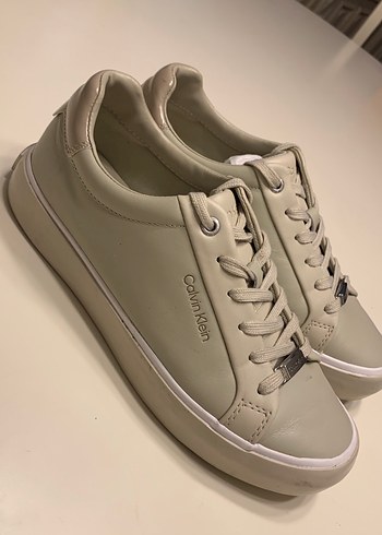 Calvin Klein Bej Kadın Spor Ayakkabı - Görsel 2