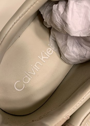 Calvin Klein Bej Kadın Spor Ayakkabı - Görsel 4