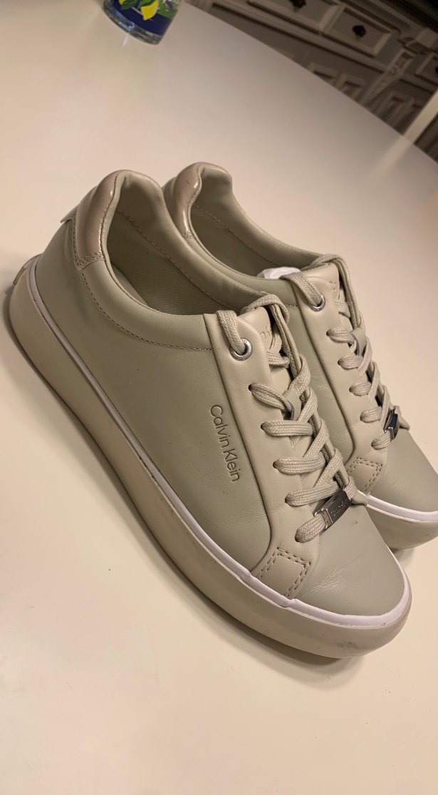 Calvin Klein Bej Kadın Spor Ayakkabı - Görsel 2